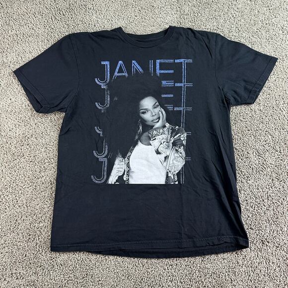 Janet Jackson Together Again Shirt Mens Large Black 2023 Concert Tour Music - Picture 1 of 10